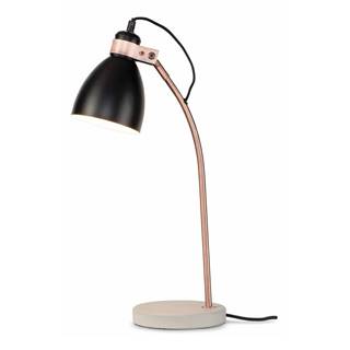 Citylights Čierno-sivá stolová lampa s kovovým tienidlom (výška 50 cm) Denver – it&