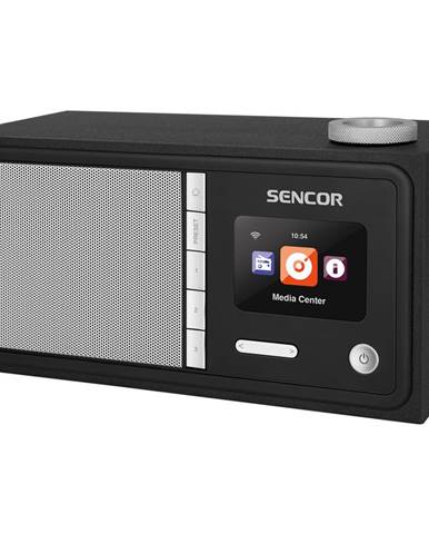 Čierne internetové rádio Sencor