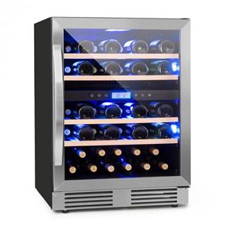 Klarstein Klarstein Vinovilla Duo43 2-zónová chladnička na víno, 129l, 43 fliaš, 3 farby, sklené dvere