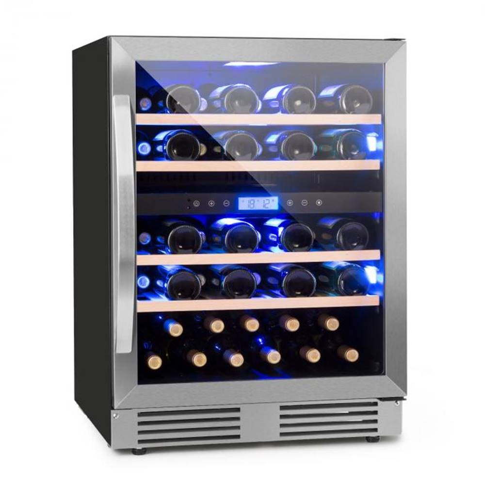 Klarstein Klarstein Vinovilla Duo43 2-zónová chladnička na víno, 129l, 43 fliaš, 3 farby, sklené dvere