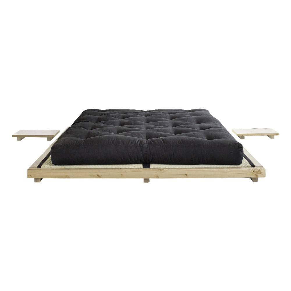 Karup Design Dvojlôžková posteľ z borovicového dreva s roštom 180x200 cm Dock – Karup Design