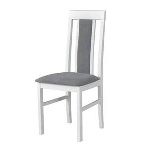 Jedálenská stolička NILA 2 sivá/biela